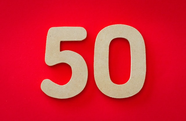 Foto van 50 voor de blog 50 jaar